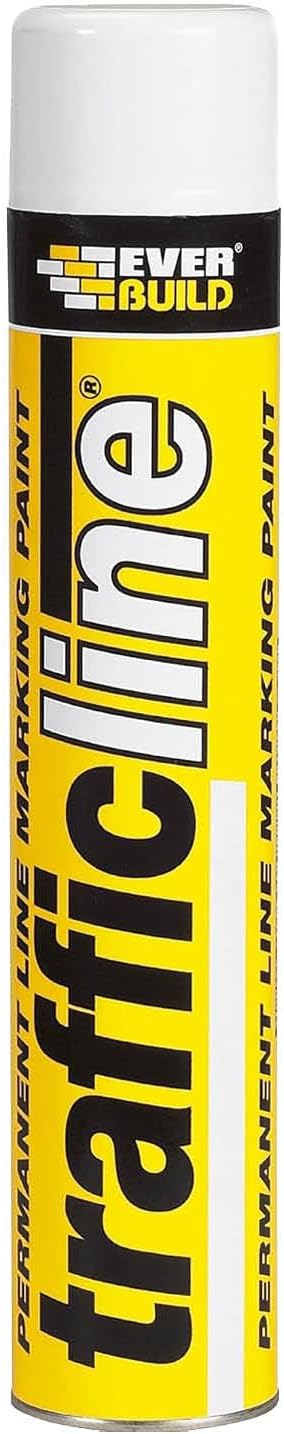 Trafficline Permanent Line Marking Spray Paint – Trafficable 1 Hour After Application – White – 700ml