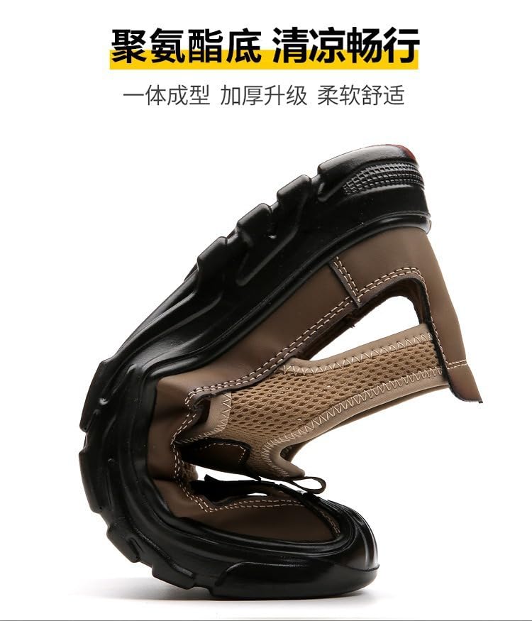 Men Casual Shoes Hollow Breathable Mesh Sandals Slip On Flats Male Footwear4