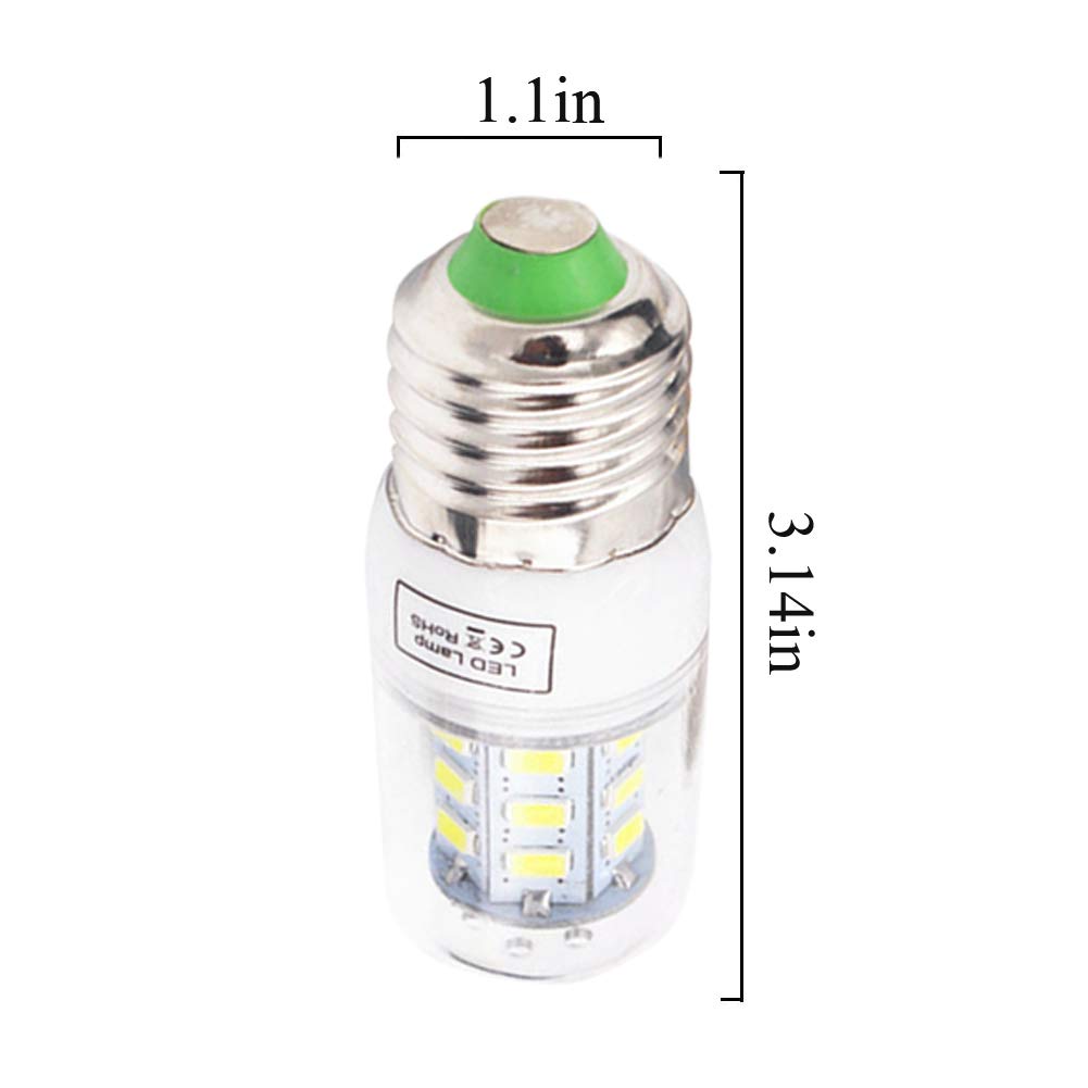 8 ampoules LED en forme maïs, 5 W, non variable, blanc froid, 500 lumens, 6000 Kelvin, 360°ree, idéales l'éclairage domestique lustre