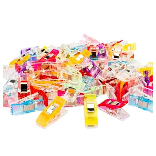 MumCraft Multipurpose Sewing Clips with Tin Box Package, Assorted Colors, Pack of 100