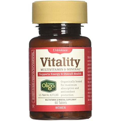 Melaleuca Multivitamin & Mineral Supplement for Women, Powered by Oligo (60 Tablets) — Supports Energy & Overall Health / Organically Bound for Maximum Absorption and Antioxidant Protection Cover