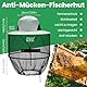 YUWJOOWEE Mückennetz Kopf Mückenschutz Hut, Imkerhut mit Schleier, Grau Hut Mit Moskitonetz für Outdoor Wandern Camping Gartenarbeit Angeln, Moskitonetz Outdoor
