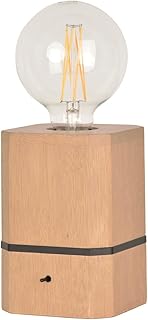 Lampe bois naturel Corep WOOD H15cm.