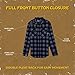 Flannel Shirt for Men - Mens Long Sleeve Plaid Button Down Outdoor Shirts (S-5X) Black
