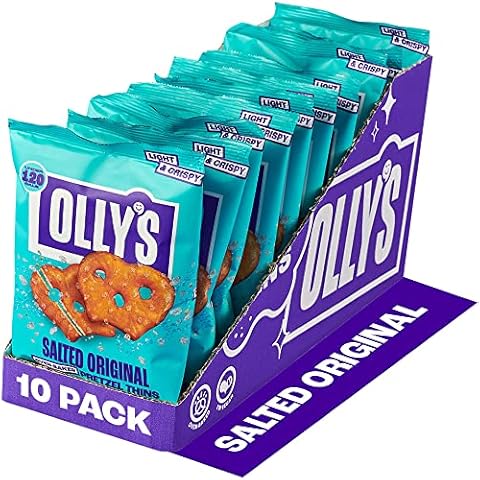Olly's Pretzel Thins, Original Salted Snack Packs Cover