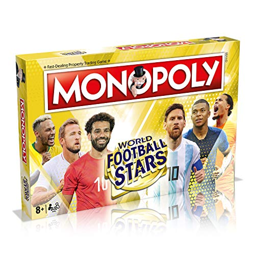 Winning Moves World Football Stars Gold Monopoly Board Game