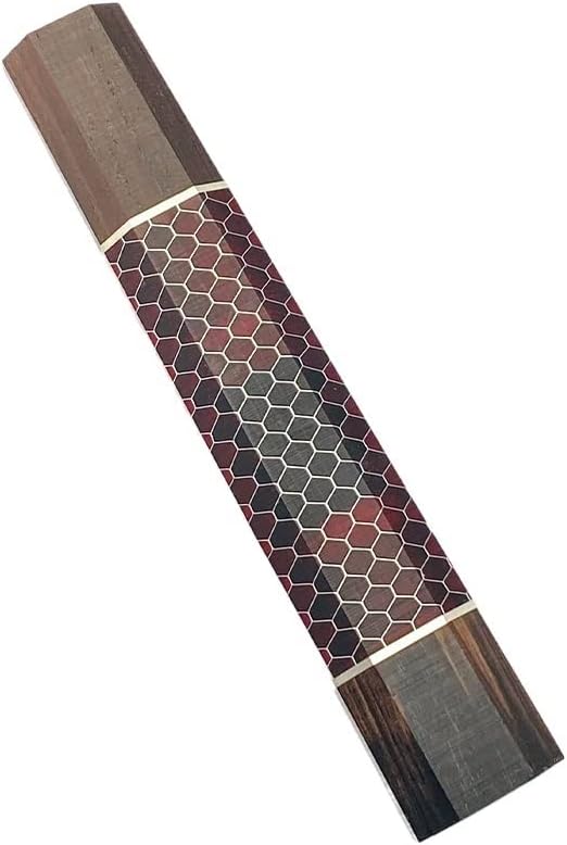 1PC Japanese Style Honeycomb Octagonal Knife Handle Solid Wood Fruit Knife Handle Blank DIY Knife Handle Replacement