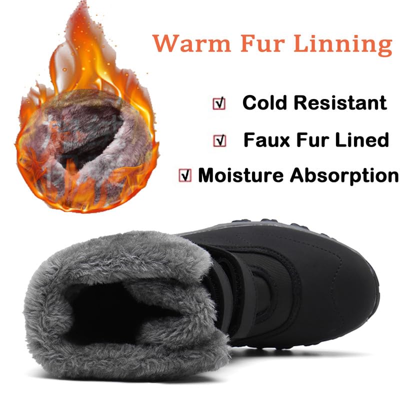 MIFAWA-Womens-Snow-BootsWinter-Boots-for-WomenSnow-Boots-for-WomenLadies-Winter-BootsFur-Lined-Warm-Boots-for-WomenNon-Slip-Waterproof-Lightweight-Short-Winter-Boots-Snow-Shoes