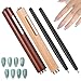 Heclia 4 Pcs Professional Cat Eye Nail Art Kit 3-in-1 Magnetic Tool with Magnetic Pen for Gel Polish Create Stunning Cat Eye Effect for DIY Manicures Salon Nail Designs Professional Artists