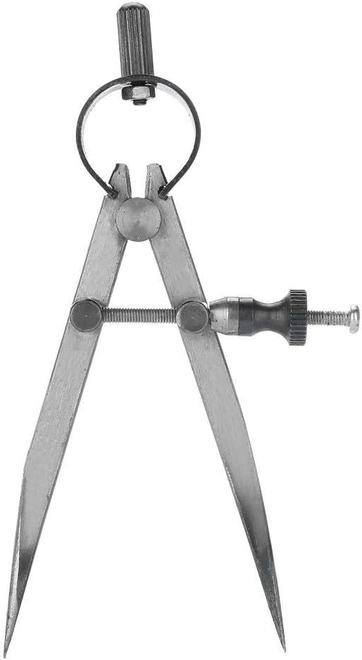 Spring Caliper Flat Leg Divider, Spring Divider Calipers, Compass Divider Caliper Measuring Compass Drawing for Jewelry Toolmaker Precision Angle Measuring Compass Divider Adjustable Craft Tool