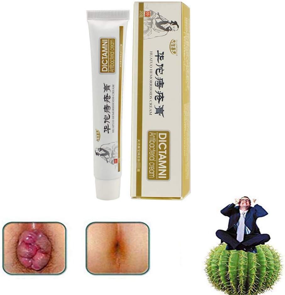 Chinese Herbal Hemorrhoids Cream, Musk Hemorrhoids Ointment Cream Relief Cream 20g (3PCS)