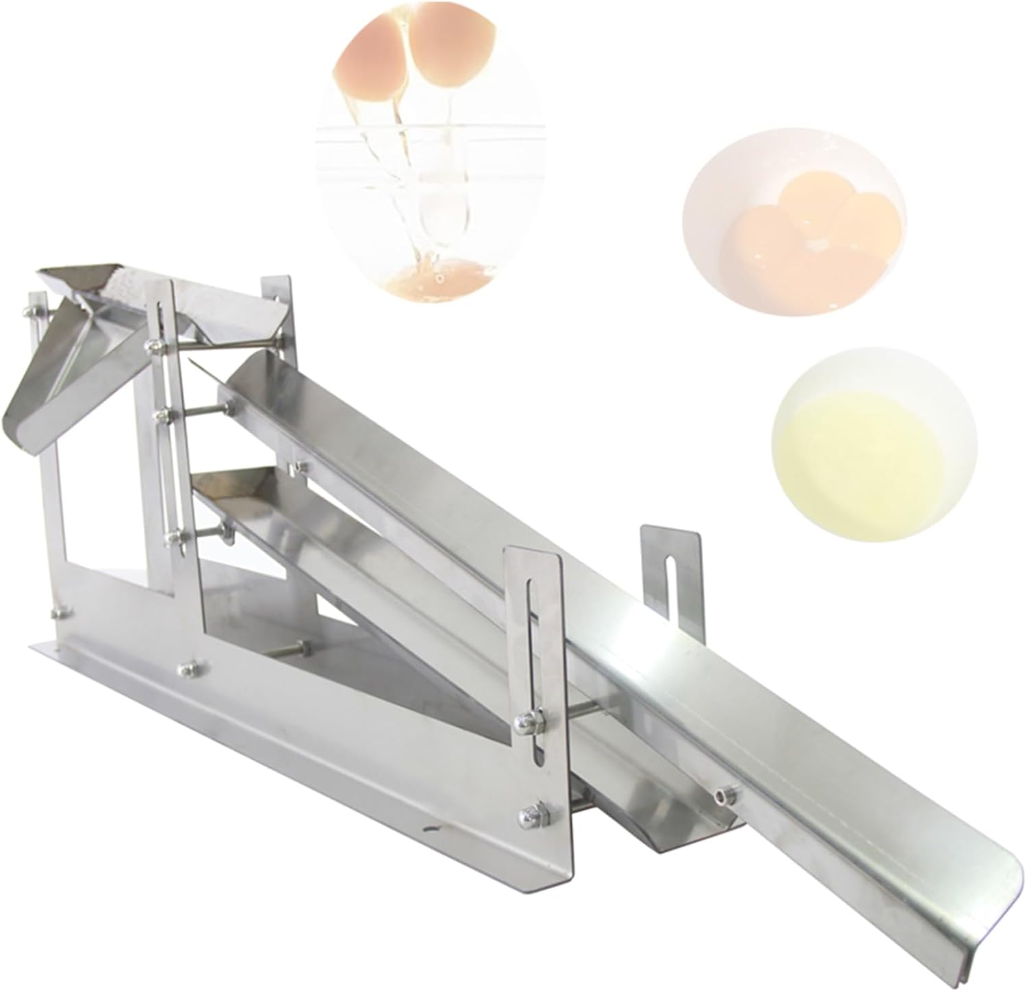 304 Commercial Small Manual Egg White And Yolk Separator Liquid Separation Machine For Duck Hen Eggs Eggs Yolk Filter Tools