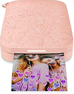 HP Sprocket Bluetooth Portable Photo Printer (Print without Ink) - 2" x 3" Prints - Blush Pink