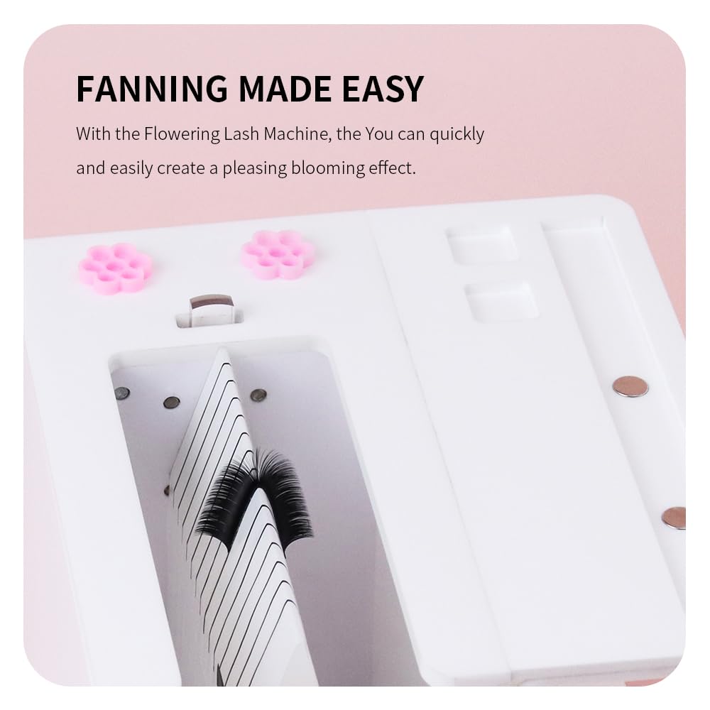 ANNAFRIS Lash Fan Maker Machine Eyelash Extension Machine Eyelash Flowering Machine (White) - Image 3