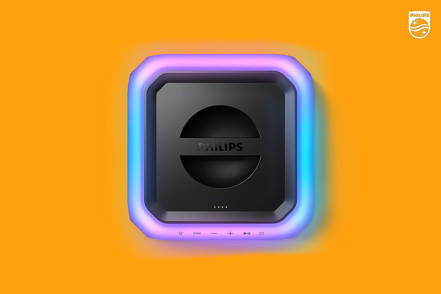 Philips TAX7207/10 Altoparlante Bluetooth Per Feste, 12 Ore Di Riproduzione, Luce A 360°, Collegamento Senza Fili E Batteria Ricaricabile