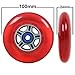 TGM Skateboards 2 Scooter Wheels with ABEC 7 Bearings for Razor Scooter 100mm (red)