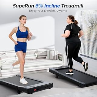 SupeRun Walking Pad with Incline, Under Desk Treadmill, 3 in 1 Portable Treadmills for Home with Remote Control LED Display, 2.5 HP Quiet Mini Treadmill for Office Home Use, 300 Lbs Capacity