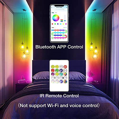 Daybetter Rgb Smart Ic Led Strip Lights, Led Lights With Built-In Ic Chips, App-Control, Flexible Dream Color Lights For Bedroom, Holiday Decor thumb #5