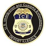 ICE Challenge Coin Homeland Security Collectible Coins Graduating Gifts (1 Pack)
