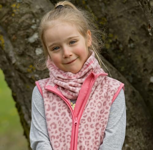 Playshoes Unisex Kinder Fleece-Schlauchschal Winter-Schal, Leo, one size