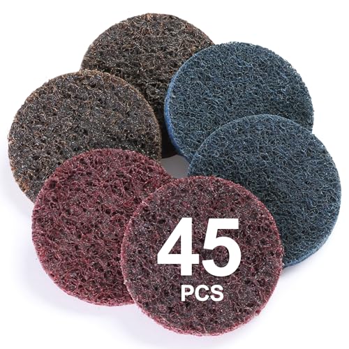 Generic FT432 46 Pcs Sanding Discs 2 Inch Quick Change Sanding Discs Die Grinder Sanding Disc Fine Coarse Medium Surface Conditioning Discs cover