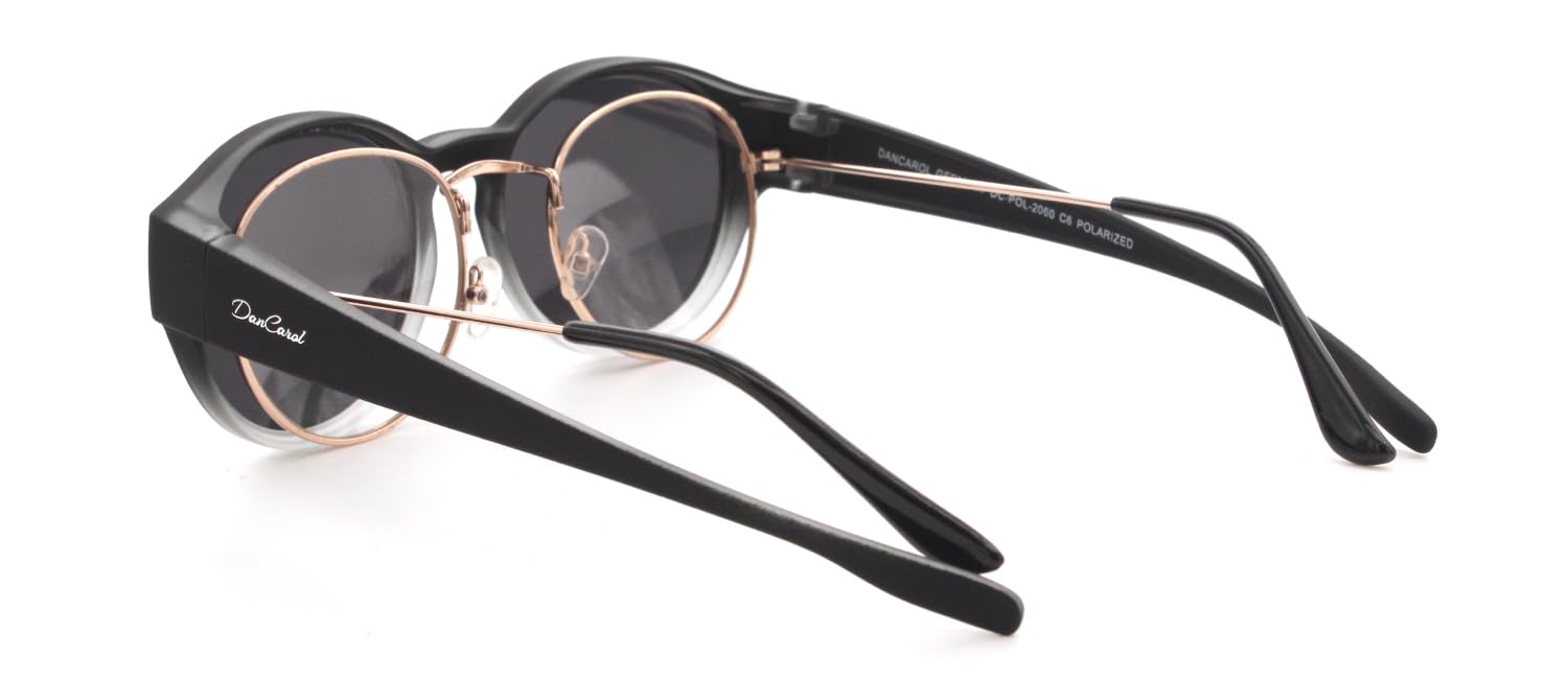DanCarol DC-POL-2060-C6-Türkis- Die Überbrille, ideal für Brillenträger mit Polariziert Gläser