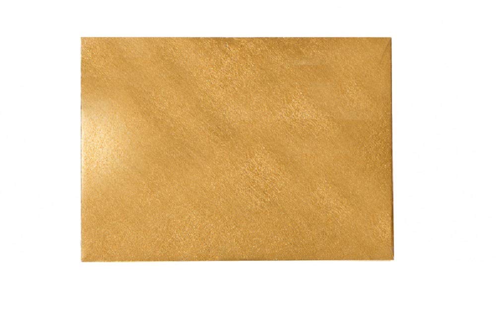 Briefumschläge DIN B6 125 x 176 mm spitze Lasche Nassklebung 120g für Hochzeit, Einladungen, Glückwunschkarten (88 Gold, 250 Stück)