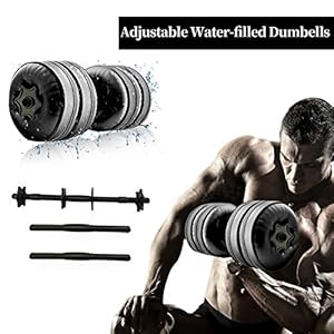 Kurzhanteln Verstellbare Hanteln,Lacyie 15-20kg Sports Hanteln Zum Befüllen Wassergefüllte Adjustable Dumbbells Umwelttraining Arm Muskelkrafttraining Fitness Hantel für Männer Damen(2er-Set)