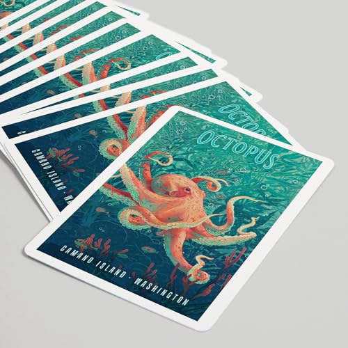 Lantern Press Camano Island, Washington, Naipes Poker, 52 cartas miniatura 5