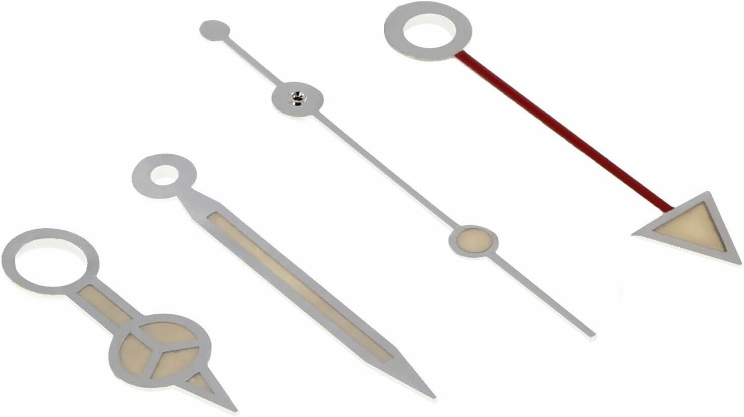 Ewatchparts Watch Hand Aged Vintage Compatible With Rolex GMT 16570 16700 16710 16713 16718 16760 Silver