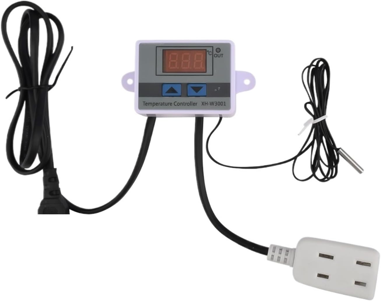 Ac110-220v Digital LED Temperature Controller Electronic Thermostat Switch with Waterproof Probe Temperature Controller Socket
