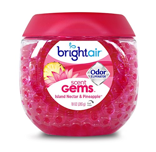 Bright Air Bright Odor Eliminator Island Nectar Air Freshener, Pink 10 Oz. Jar #TOP12
