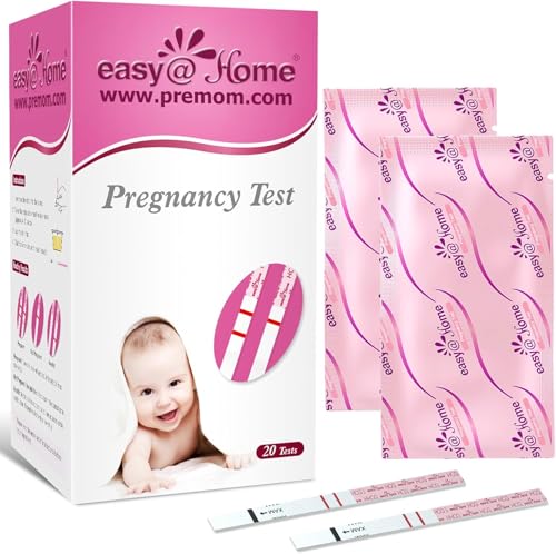 Easy@Home Pregnancy Test Strips Kit, 20 Pack Early Detection hCG