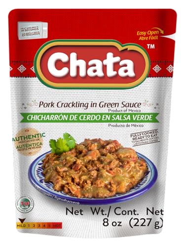 Chata Mexican Pork Crackling in Salsa Verde, 8 oz
