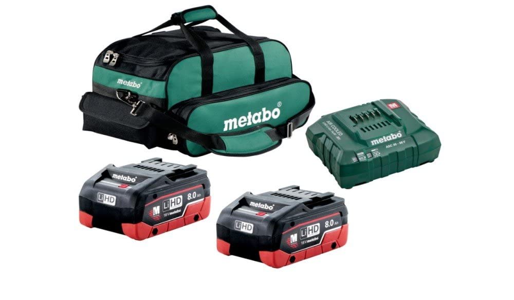 Metabo US625369002 2x 8.0Ah LiHD Ultra-M Pro Battery Starter Kit