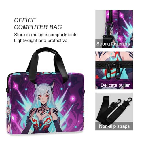Funda para laptop 15.6" con asa y correa cruzada miniatura 6