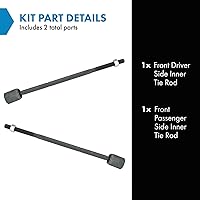 Vista 116 de TRQ Juego de barras de acoplamiento interiores delanteras 2 piezas compatibles con Acura RDX 2013-2018