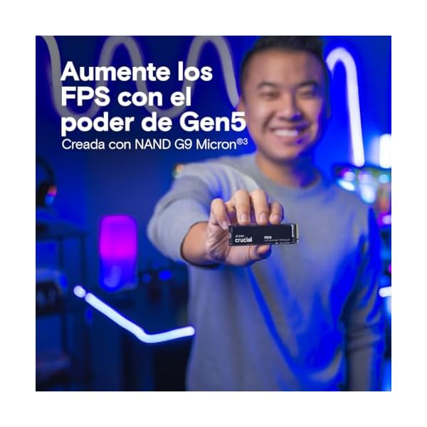 Crucial P510 SSD 1TB PCIe 5.0 x5 Gen5 M.2 SSD hasta 11000 MB/s - Image 4