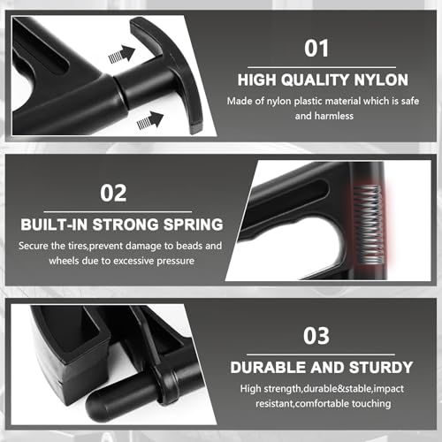 Image of 2 Pcs Tire Changer Universal Rim Pry Clamp,Durable Nylon Tire Bead Clamp | Manual Tire Bead Breaker,Hand Auto Drop Center Tool Compatible for Coats Tire Changers