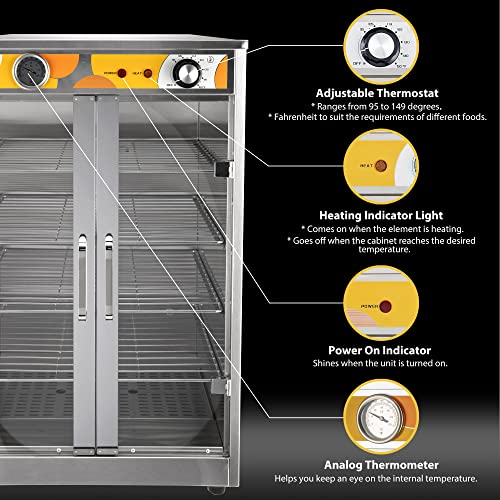 Festa Essential FE-30011 5-Shelf Electric Commercial Hot Box Food Warmer thumb #2