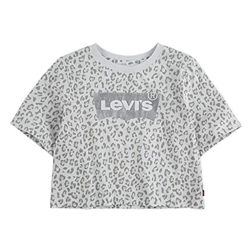 Image of Levi's Girl's Cotton Regular Fit All Over Print High Rise Top
