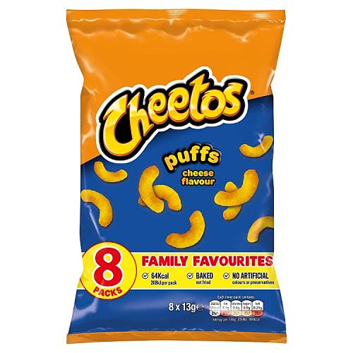 Cheetos Cheese Puffs 8 Pack 104g