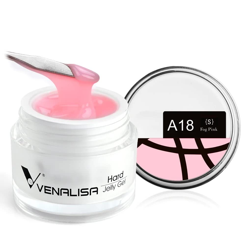VENALISA Fog Pink Color Builder Gel for Nails Extension-15ml Hard Jelly Gel Strengthen Nail Extension French Nail DIY design (A18)-picture-26