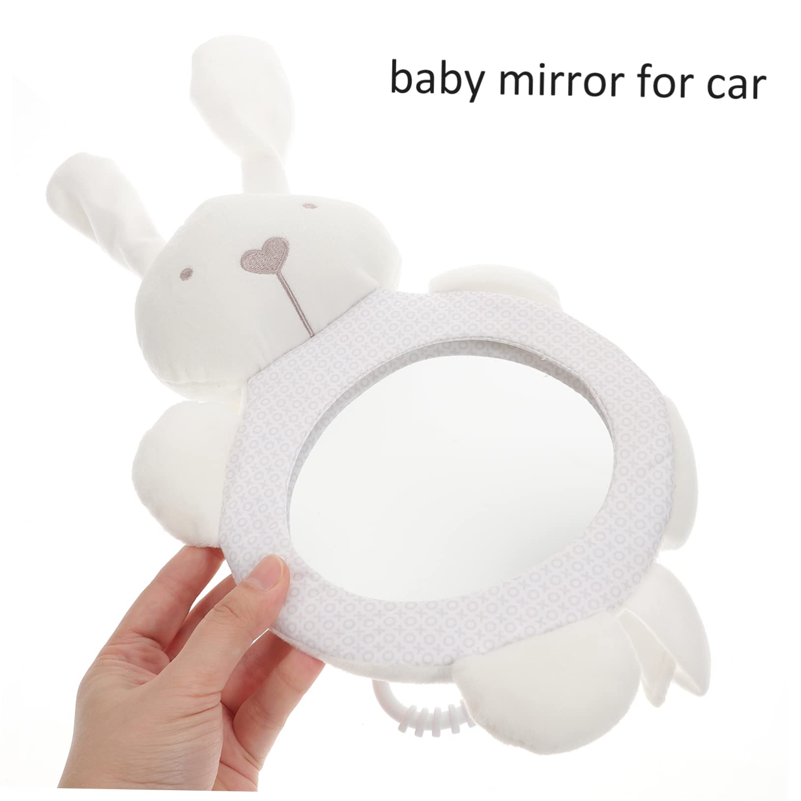 VICASKY 3piezas Espejo De Coche Para Bebés Diseño De Conejo Espejo De Observación Para Asientos Traseros Instalación Sencilla y Seguridad Para Viajes Familia