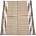 Fireside Patio Mats Mushroom Beige 6 ft. x 9 ft. Polypropylene Indoor/Outdoor Reversible Patio/RV Mat