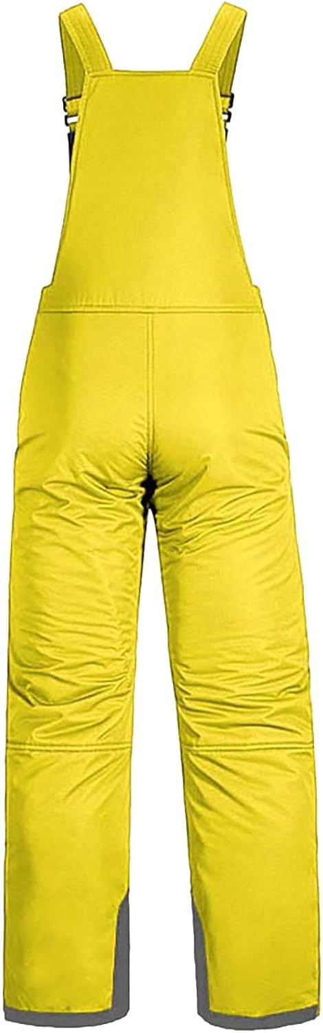 Kids Girls Snow Overalls Winter Windproof Puffer Insulated Ski Pants Teens Cold Weather Waterproof Bibs Pants
