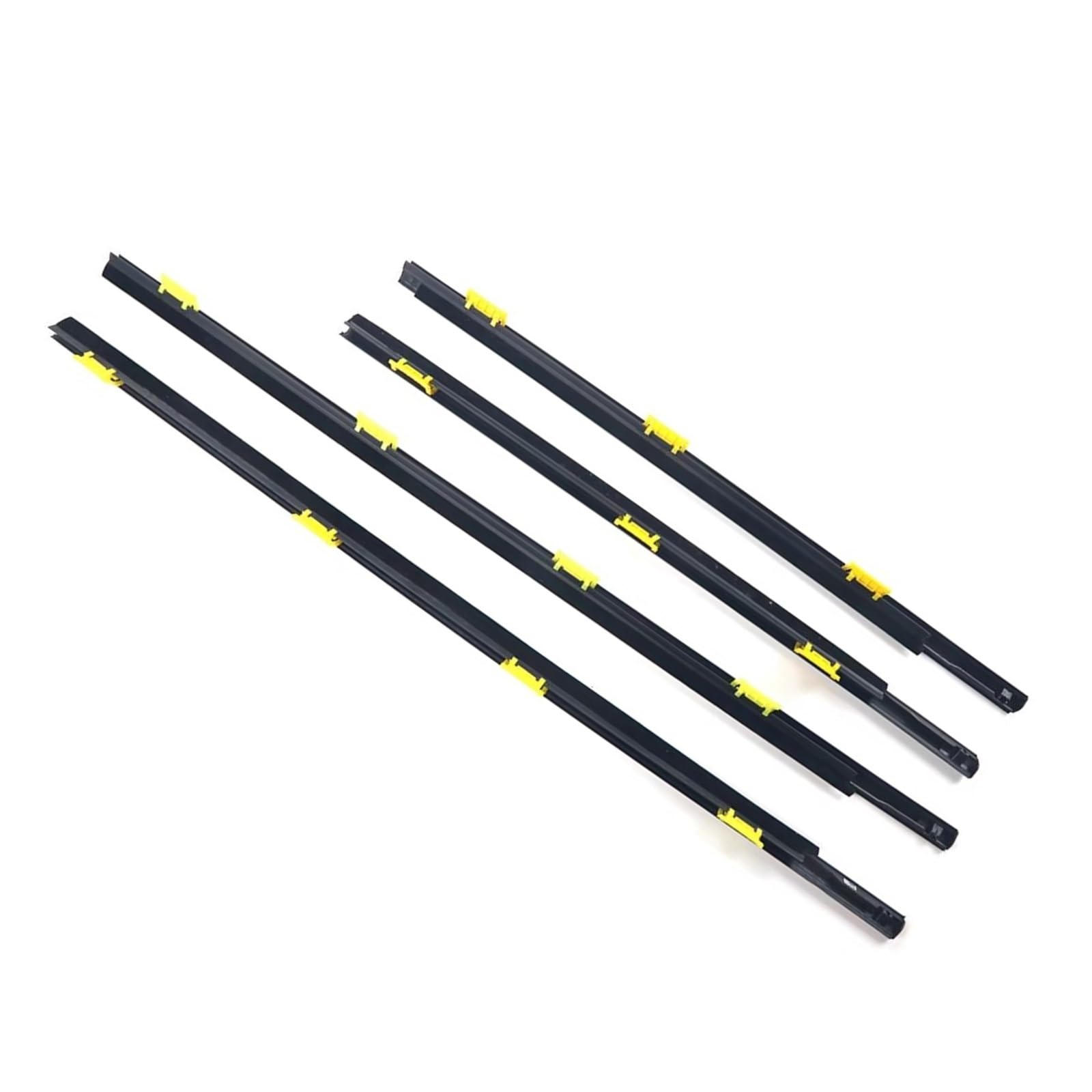 4PCS Car Outer Windows Rubber Weatherstrip Waterproof Strip Sealing Belt Trim for CR-V CRV 2002 2003 2004 2005 2006 Car Weather Stripping