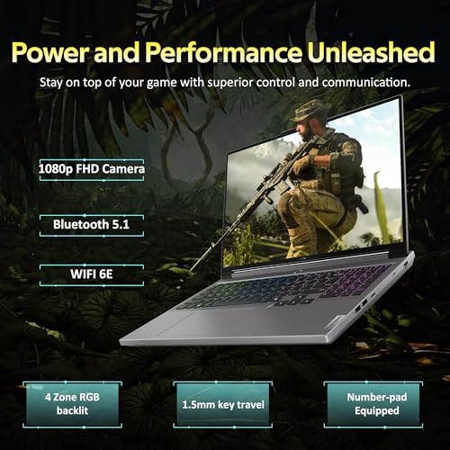 Legion 5 16" WQXGA 165Hz Gaming Laptop, Intel i9-14900HX, 32GB DDR5, 1TB SSD, ?NVIDIA GeForce RTX 4060 8GB GDDR6, 4-Zone RGB retroilluminato, Win 11, grigio, 256GB Docking Station Set - Notebook - Immagine 5