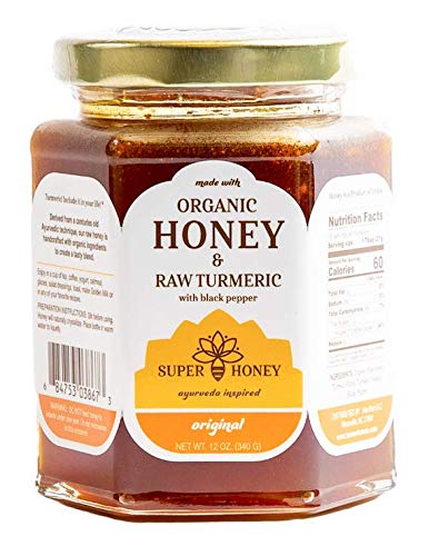 Organic Honey | Turmeric Honey with Black Pepper | Honey for Tea | Super Honey | Eucalyptus Honey | Ayurvedic Exotic Raw Honey | 100% Pure Unfiltered Honey