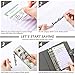 Bolony Braided a6 Gray Budget Binder Money Wallet Organizer Planner with Zipper Cash Envelopes Sheets and Stickers for Both Women and Men Office Holder leather-005GRY